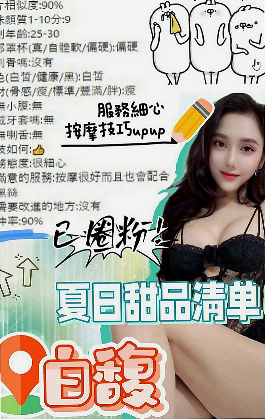 高雄外約茶|外送茶：夢娜 |膚白學生妹兼職|164cm|55kg|C罩杯|20歲|身材還不錯，保養的算不錯，可以角色扮演,  老公不在家就是這麼任性 想在哪裡做都可以