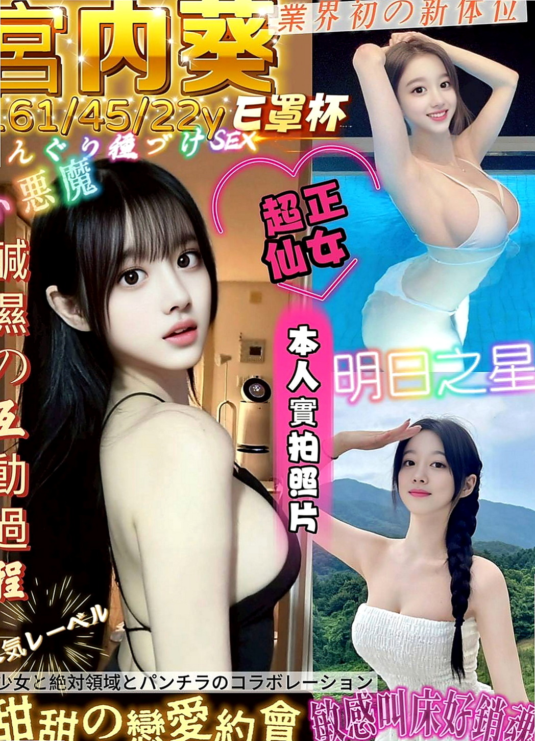 觀音外送茶坊：童童 |爆乳學生妹|170cm|48kg|C罩杯|22歲|回沖率高今天超想體驗兩個女人服侍一個男人  喜歡狗爬式 69式 LG 可配合多種姿勢